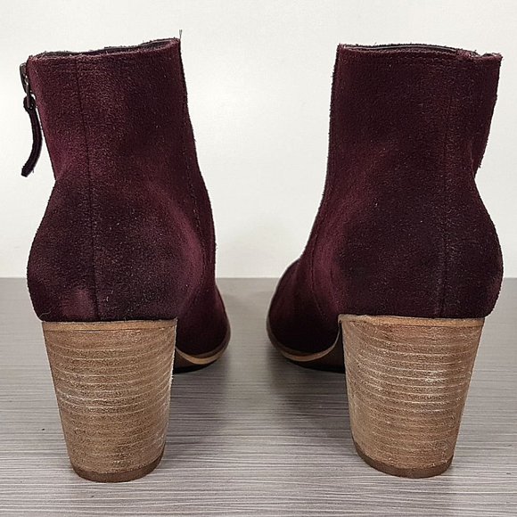 BP. 'Trolley' Ankle Bootie, Wine Suede, Womens Size 6 & 11 - Picture 5 of 10